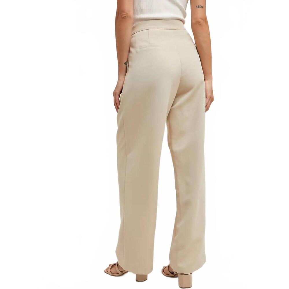 NEW BLUIVY pleated trouser pant in beige - Picture 3 of 3
